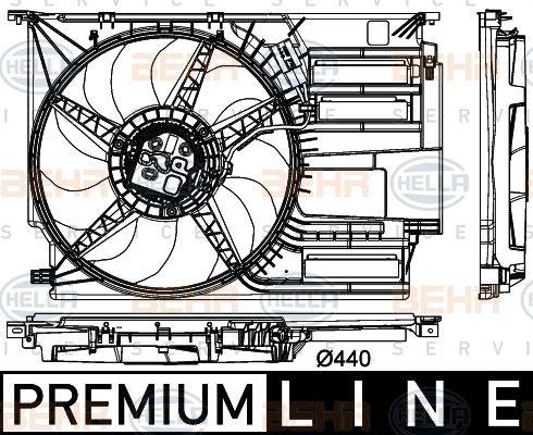 HELLA 8EW 351 151-091 - Ventola, Raffreddamento motore autozon.pro