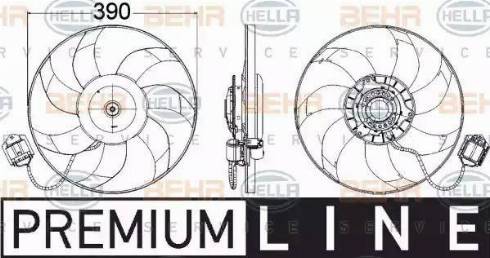 HELLA 8EW 351 104-461 - Ventola, Raffreddamento motore autozon.pro