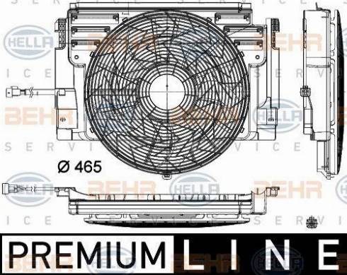 HELLA 8EW 351 105-101 - Ventola, Raffreddamento motore autozon.pro