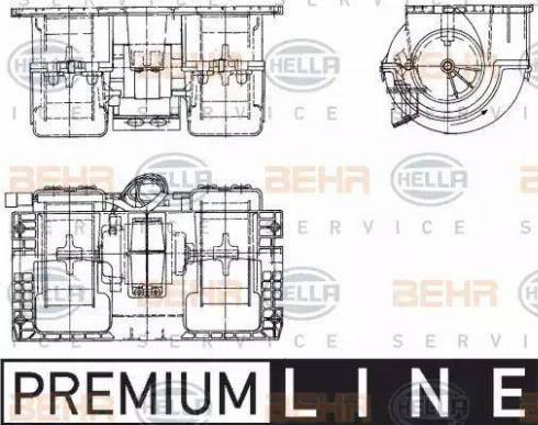 HELLA 8EW 351 336-141 - Ventilatore abitacolo autozon.pro