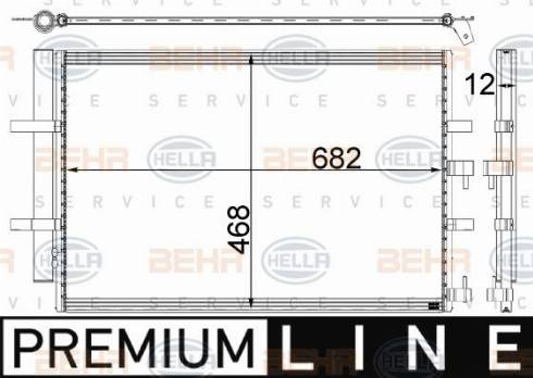 HELLA 8FC 351 003-611 - Condensatore, Climatizzatore autozon.pro