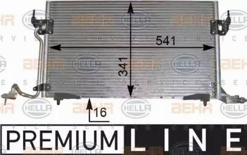 HELLA 8FC 351 036-401 - Condensatore, Climatizzatore autozon.pro