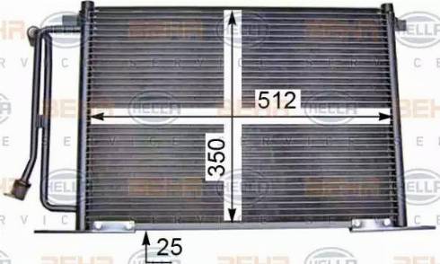 HELLA 8FC 351 036-411 - Condensatore, Climatizzatore autozon.pro