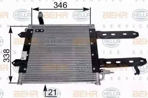 HELLA 8FC 351 037-421 - Condensatore, Climatizzatore autozon.pro