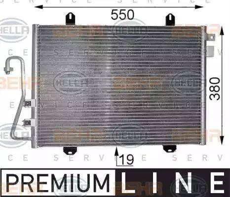 HELLA 8FC 351 037-541 - Condensatore, Climatizzatore autozon.pro