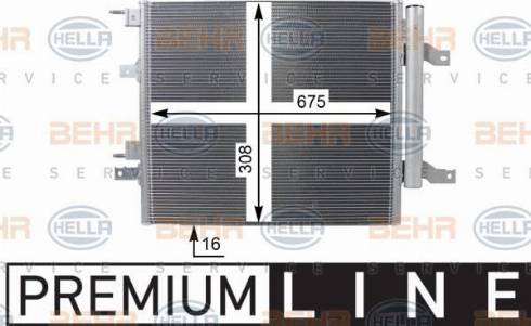 HELLA 8FC 351 100-111 - Condensatore, Climatizzatore autozon.pro