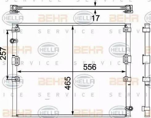 HELLA 8FC 351 304-071 - Condensatore, Climatizzatore autozon.pro