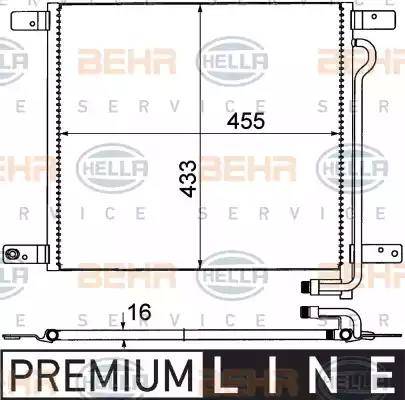 HELLA 8FC 351 306-071 - Condensatore, Climatizzatore autozon.pro