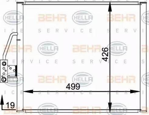 HELLA 8FC 351 300-001 - Condensatore, Climatizzatore autozon.pro