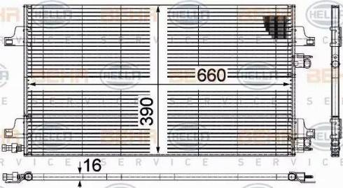 HELLA 8FC 351 301-644 - Condensatore, Climatizzatore autozon.pro