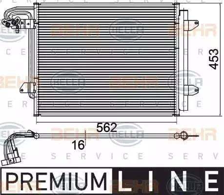 HELLA 8FC 351 301-051 - Condensatore, Climatizzatore autozon.pro