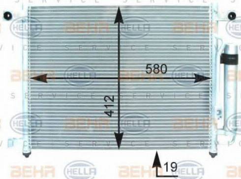 HELLA 8FC 351 303-054 - Condensatore, Climatizzatore autozon.pro