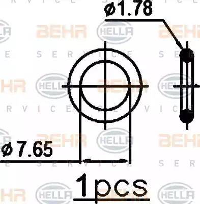 HELLA 8FC 351 302-371 - Condensatore, Climatizzatore autozon.pro