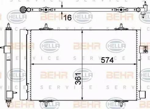 HELLA 8FC 351 319-451 - Condensatore, Climatizzatore autozon.pro