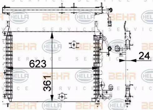 HELLA 8FC 351 318-031 - Condensatore, Climatizzatore autozon.pro