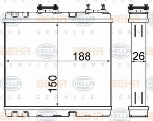 HELLA 8FH 351 511-554 - Scambiatore calore, Riscaldamento abitacolo autozon.pro