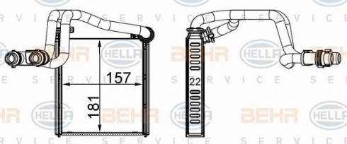 HELLA 8FH 351 511-624 - Scambiatore calore, Riscaldamento abitacolo autozon.pro