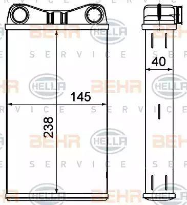 HELLA 8FH 351 000-541 - Scambiatore calore, Riscaldamento abitacolo autozon.pro