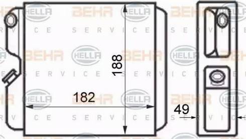 HELLA 8FH 351 024-371 - Scambiatore calore, Riscaldamento abitacolo autozon.pro