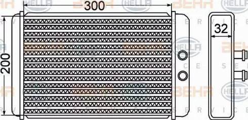 HELLA 8FH 351 308-261 - Scambiatore calore, Riscaldamento abitacolo autozon.pro