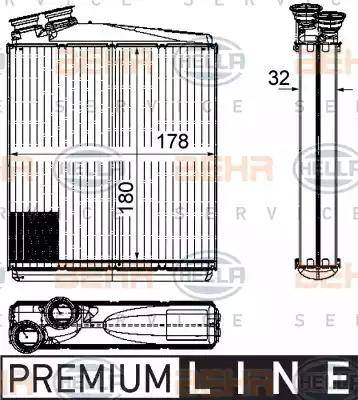 HELLA 8FH 351 315-541 - Scambiatore calore, Riscaldamento abitacolo autozon.pro