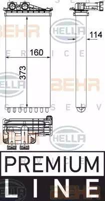 HELLA 8FH 351 315-581 - Scambiatore calore, Riscaldamento abitacolo autozon.pro