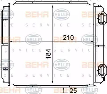 HELLA 8FH 351 315-371 - Scambiatore calore, Riscaldamento abitacolo autozon.pro