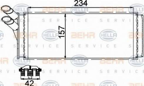 HELLA 8FH 351 311-424 - Scambiatore calore, Riscaldamento abitacolo autozon.pro