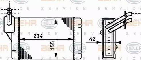 HELLA 8FH 351 311-061 - Scambiatore calore, Riscaldamento abitacolo autozon.pro