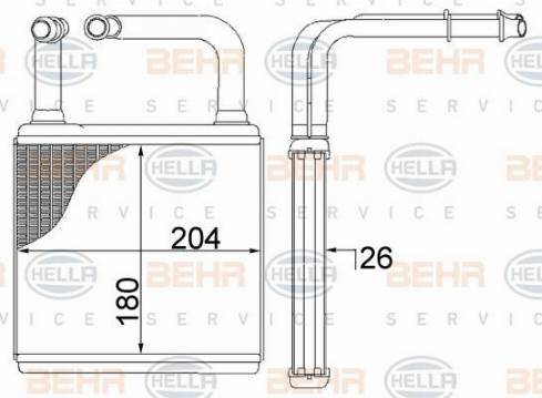 HELLA 8FH 351 311-194 - Scambiatore calore, Riscaldamento abitacolo autozon.pro