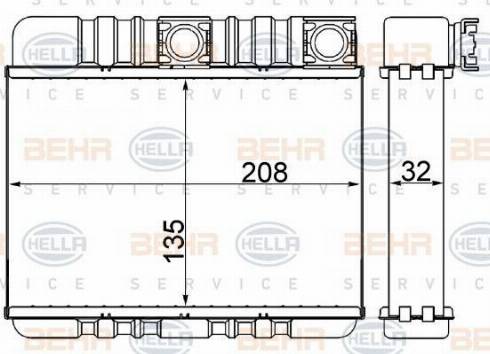 HELLA 8FH 351 311-334 - Scambiatore calore, Riscaldamento abitacolo autozon.pro