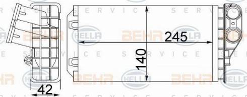 HELLA 8FH 351 311-264 - Scambiatore calore, Riscaldamento abitacolo autozon.pro