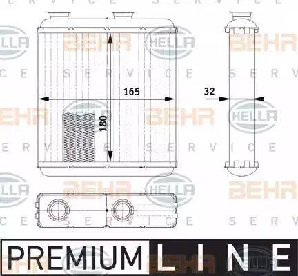 HELLA 8FH 351 311-231 - Scambiatore calore, Riscaldamento abitacolo autozon.pro