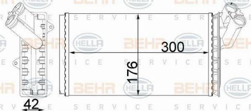 HELLA 8FH 351 311-734 - Scambiatore calore, Riscaldamento abitacolo autozon.pro