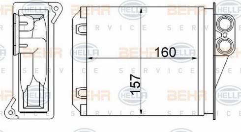 HELLA 8FH 351 313-594 - Scambiatore calore, Riscaldamento abitacolo autozon.pro