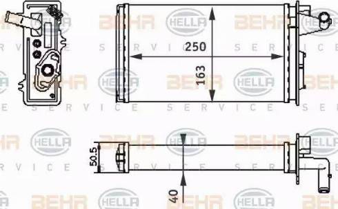 HELLA 8FH 351 313-041 - Scambiatore calore, Riscaldamento abitacolo autozon.pro