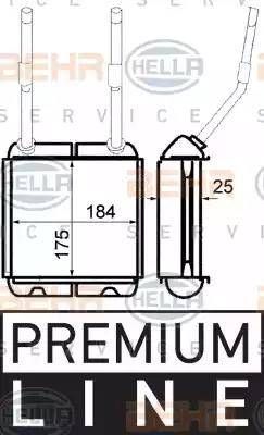 HELLA 8FH 351 313-031 - Scambiatore calore, Riscaldamento abitacolo autozon.pro