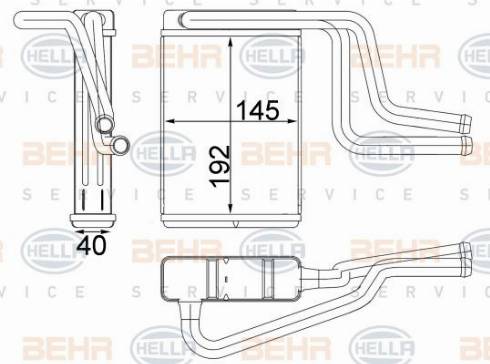 HELLA 8FH 351 313-164 - Scambiatore calore, Riscaldamento abitacolo autozon.pro