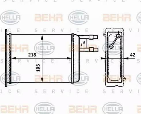 HELLA 8FH 351 313-371 - Scambiatore calore, Riscaldamento abitacolo autozon.pro