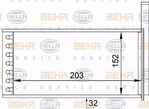 HELLA 8FH 351 313-231 - Scambiatore calore, Riscaldamento abitacolo autozon.pro