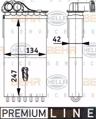 HELLA 8FH 351 312-131 - Scambiatore calore, Riscaldamento abitacolo autozon.pro