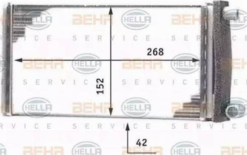 HELLA 8FH 351 312-251 - Scambiatore calore, Riscaldamento abitacolo autozon.pro