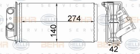 HELLA 8FH 351 331-374 - Scambiatore calore, Riscaldamento abitacolo autozon.pro