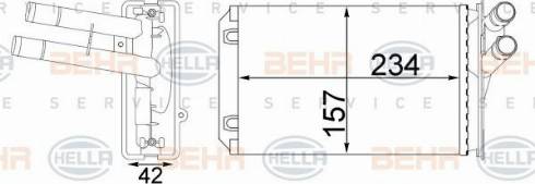 HELLA 8FH 351 331-244 - Scambiatore calore, Riscaldamento abitacolo autozon.pro