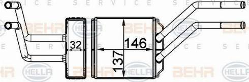 HELLA 8FH 351 331-774 - Scambiatore calore, Riscaldamento abitacolo autozon.pro