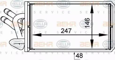 HELLA 8FH 351 333-041 - Scambiatore calore, Riscaldamento abitacolo autozon.pro