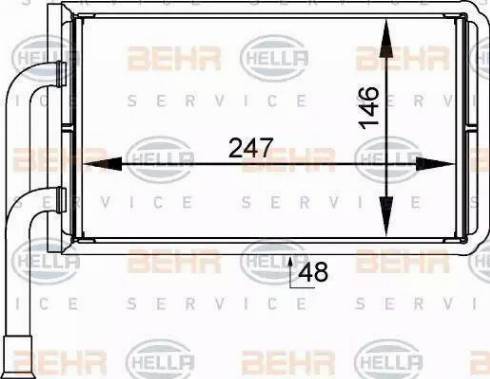 HELLA 8FH 351 333-031 - Scambiatore calore, Riscaldamento abitacolo autozon.pro