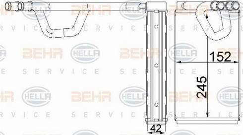 HELLA 8FH 351 333-104 - Scambiatore calore, Riscaldamento abitacolo autozon.pro