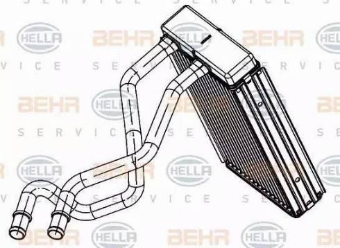 HELLA 8FH 351 333-101 - Scambiatore calore, Riscaldamento abitacolo autozon.pro