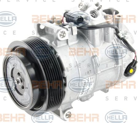 HELLA 8FK 351 006-451 - Compressore, Climatizzatore autozon.pro